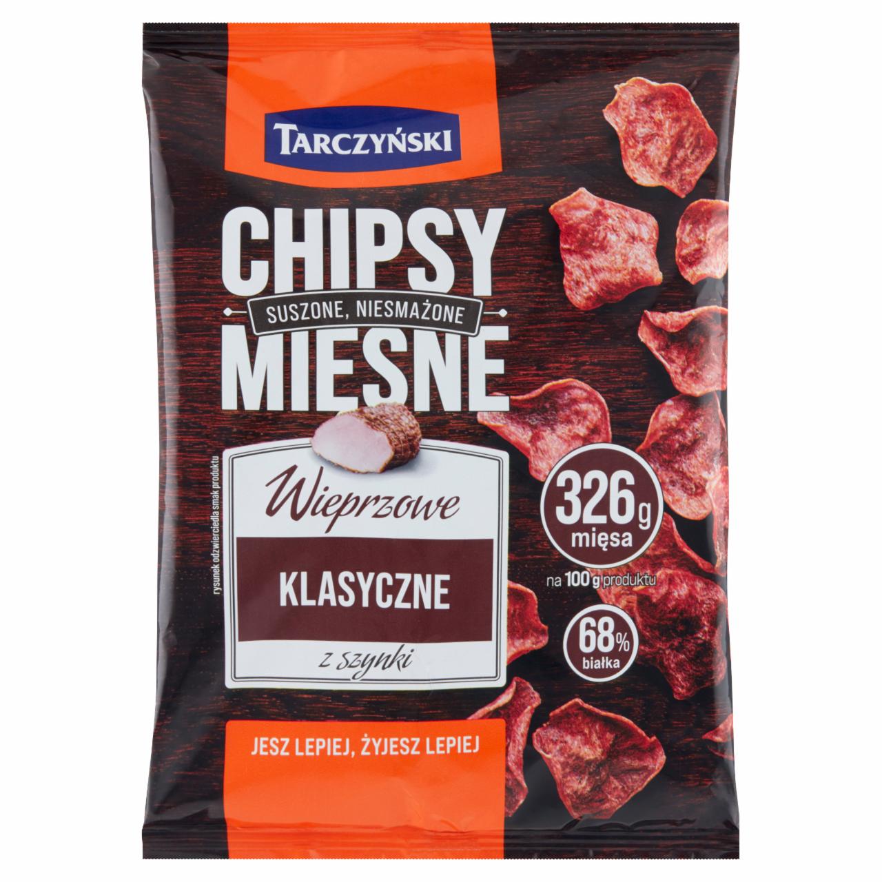 Zdjęcia - Tarczyński Chipsy mięsne wieprzowe klasyczne z szynki 25 g