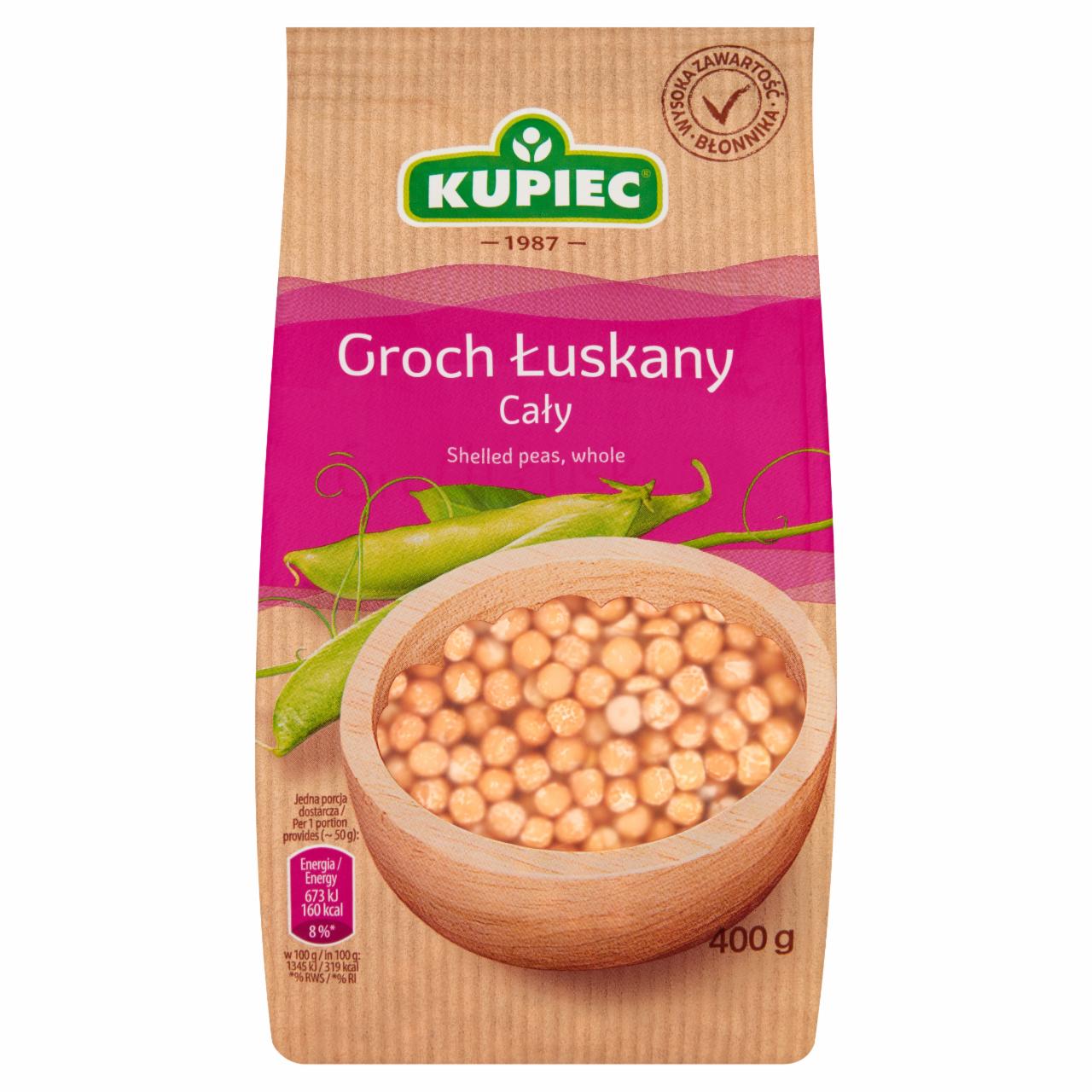 Zdjęcia - Kupiec Groch łuskany cały 400 g