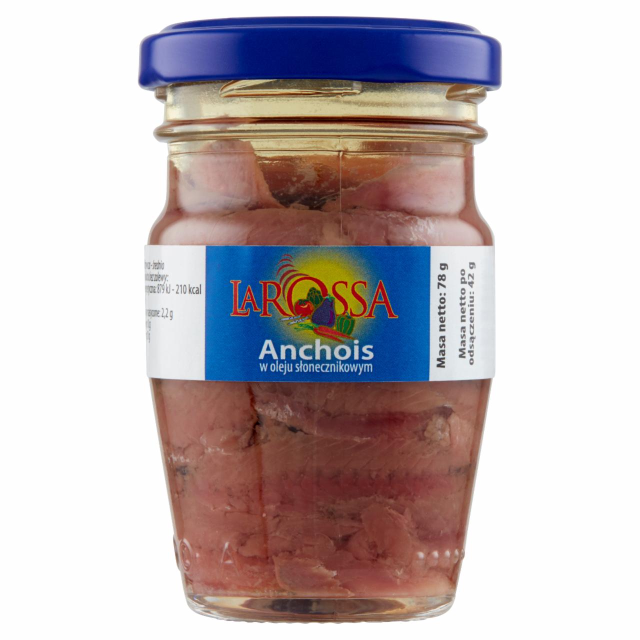 Zdjęcia - La Rossa Anchois w oleju słonecznikowym 78 g