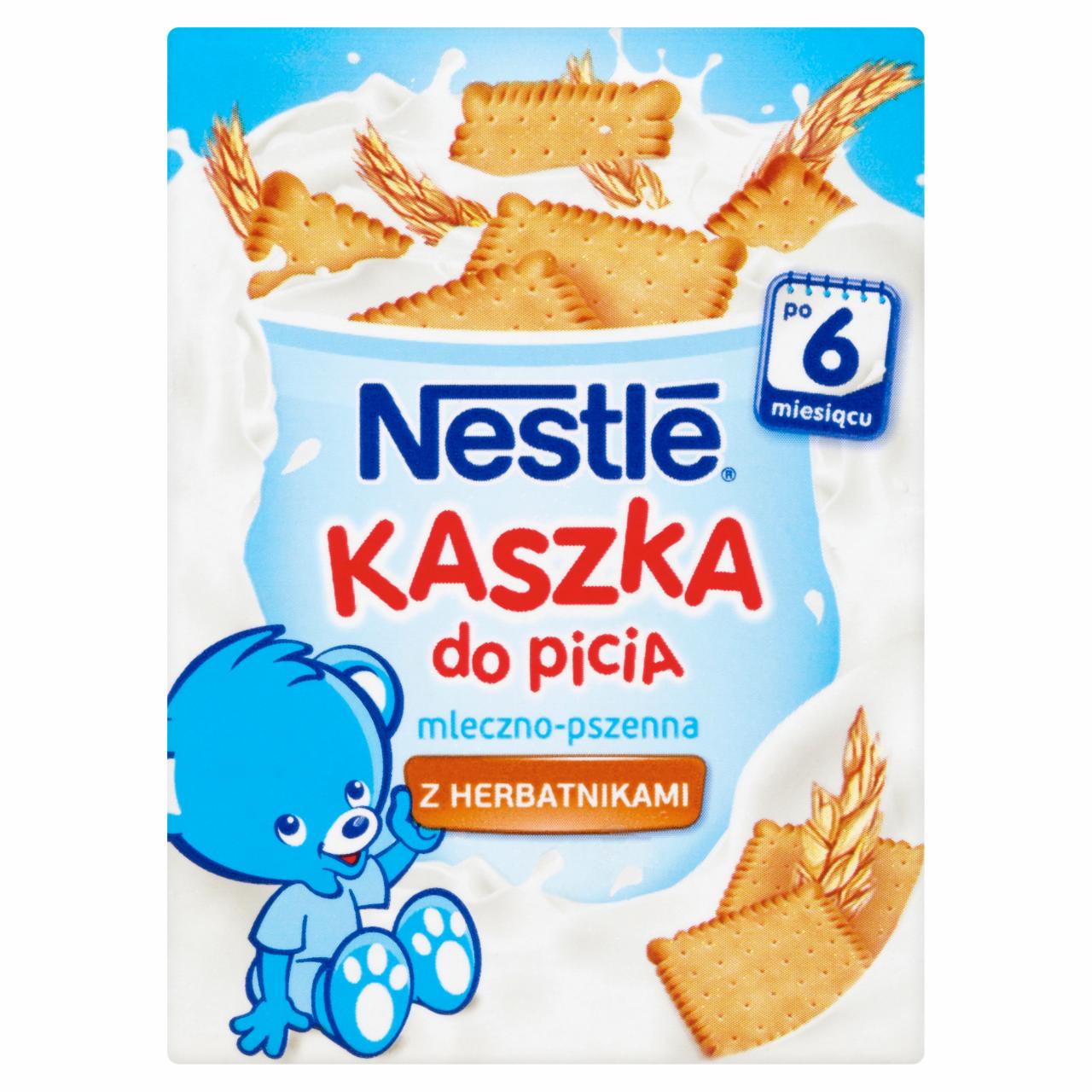 Zdjęcia - Nestlé Kaszka do picia mleczno-pszenna z herbatnikami po 6 miesiącu 200 ml