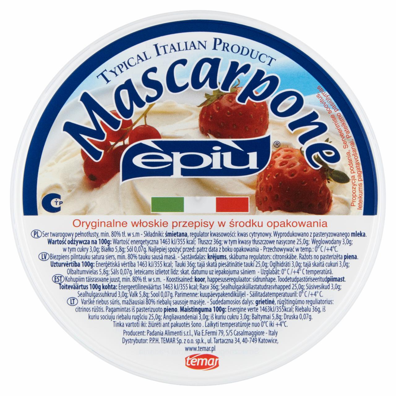 Zdjęcia - E'Piu Ser Mascarpone 500 g