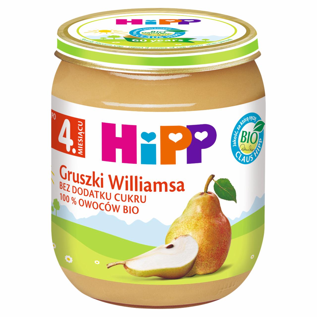 Zdjęcia - HiPP BIO Gruszki Williamsa po 4. miesiącu 125 g