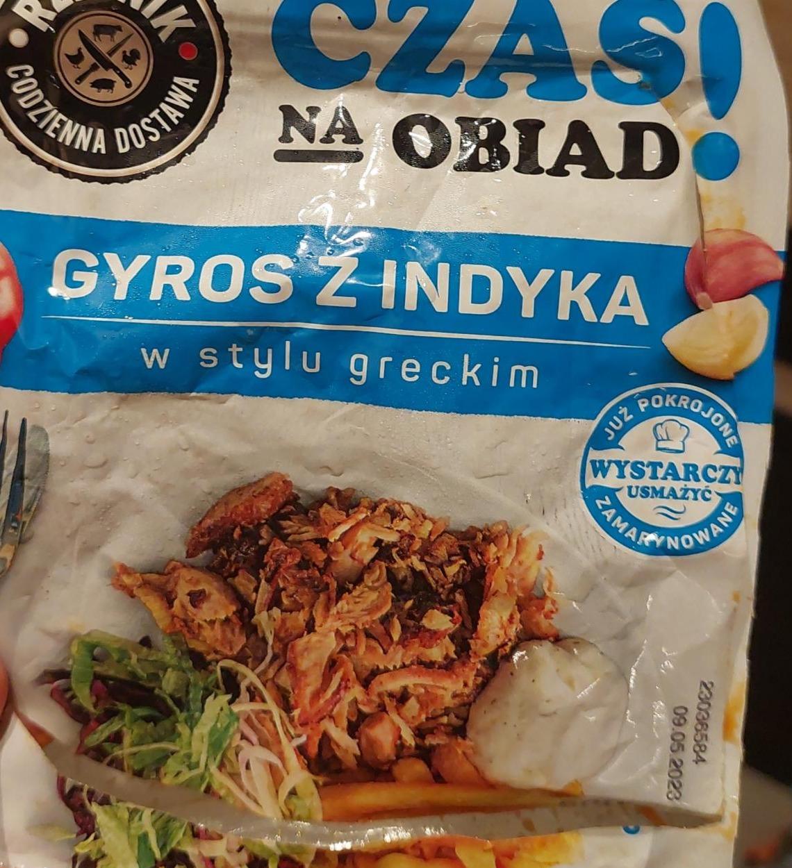 Zdjęcia - gyros z indyka w stylu greckim Czas na obiad