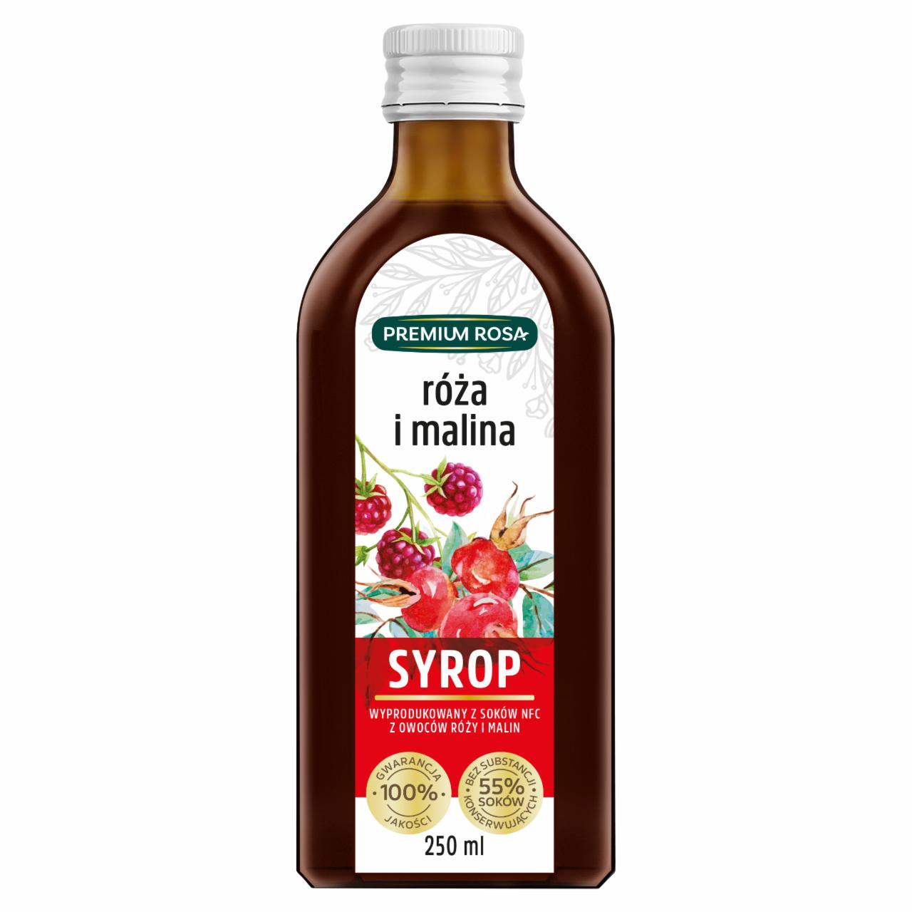 Zdjęcia - Premium Rosa Syrop róża i malina 250 ml