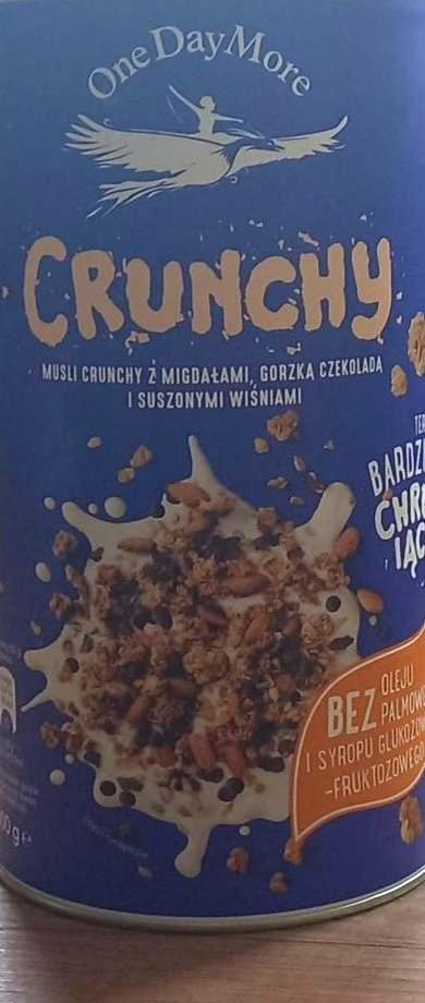 Zdjęcia - crunchy musli z migdałami gorzką czekoladą OneDayMore