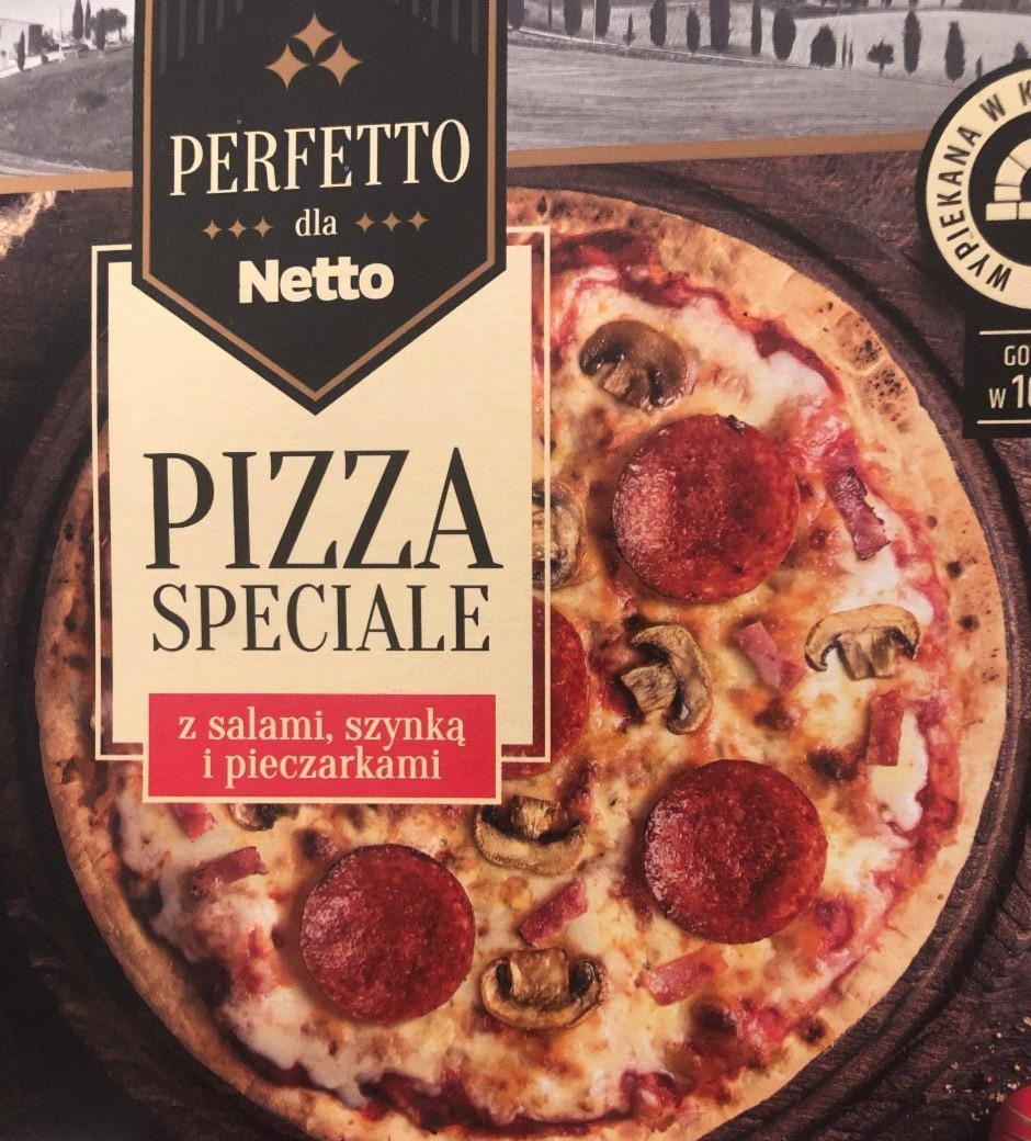 Zdjęcia - Perfetto dla netto pizza speciale z salami, szynka i pieczarkami