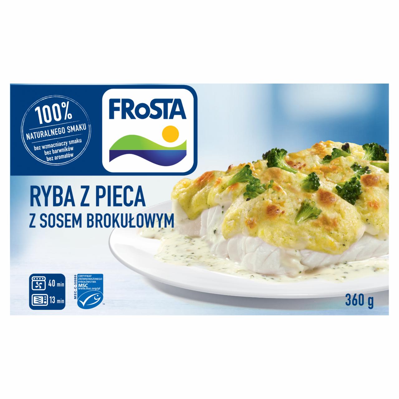 Zdjęcia - FRoSTA Ryba z pieca z sosem brokułowym 360 g