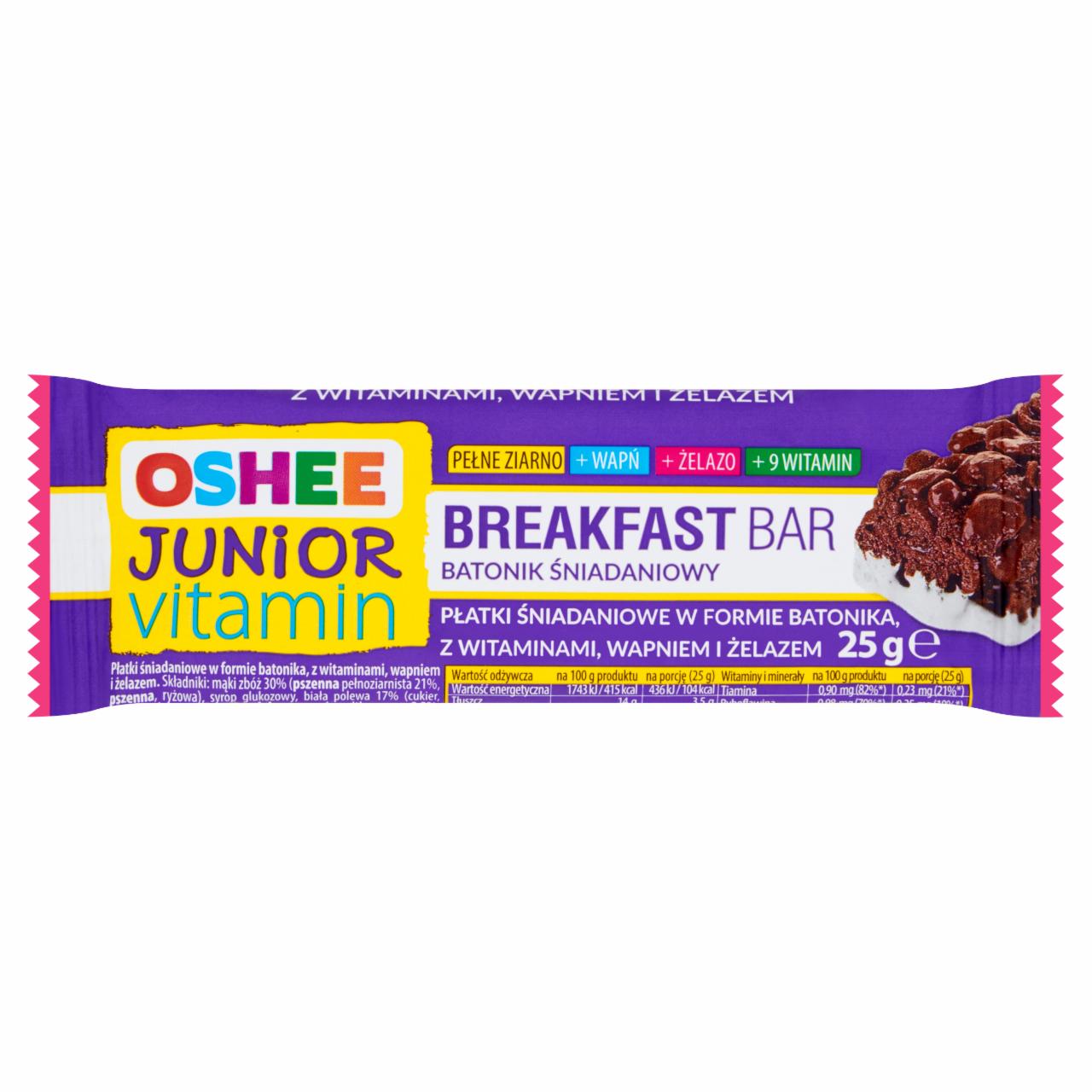 Zdjęcia - Oshee Junior Vitamin Batonik śniadaniowy 25 g