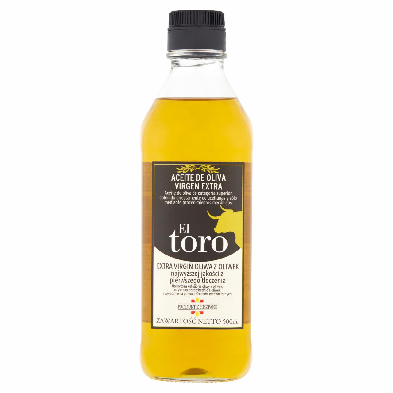 Zdjęcia - EL Toro Extra Virgin Oliwa z oliwek najwyższej jakości z pierwszego tłoczenia 500 ml