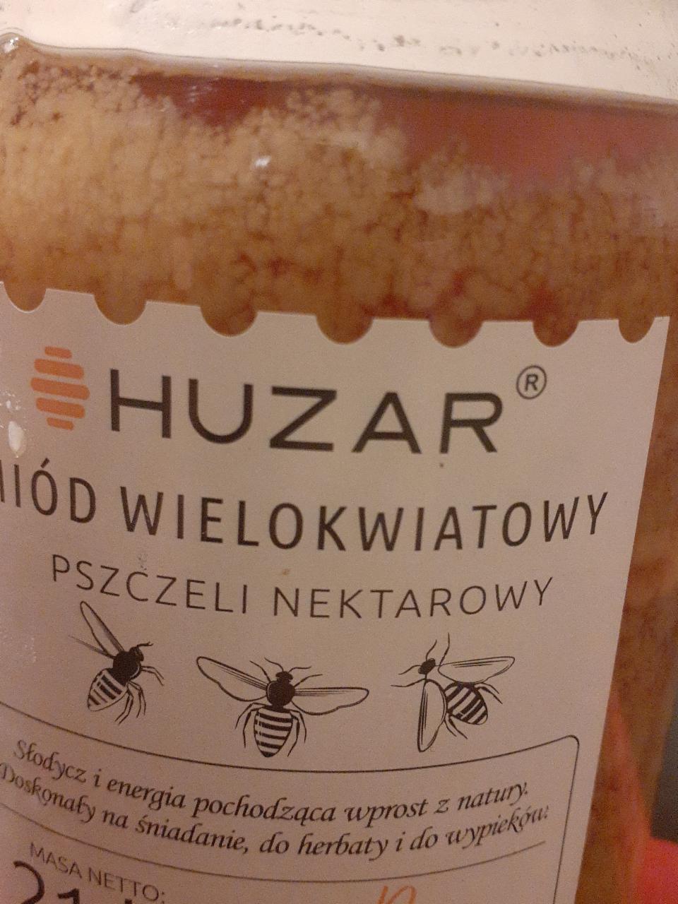 Zdjęcia - Miód wielokwiatowy pszczeli nektarowy Huzar