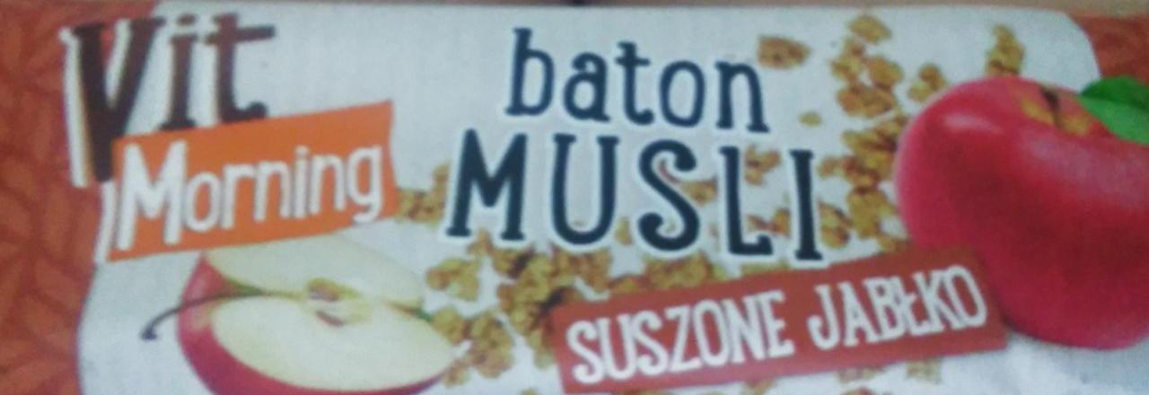 Zdjęcia - baton musli suszone jabłko vit morning