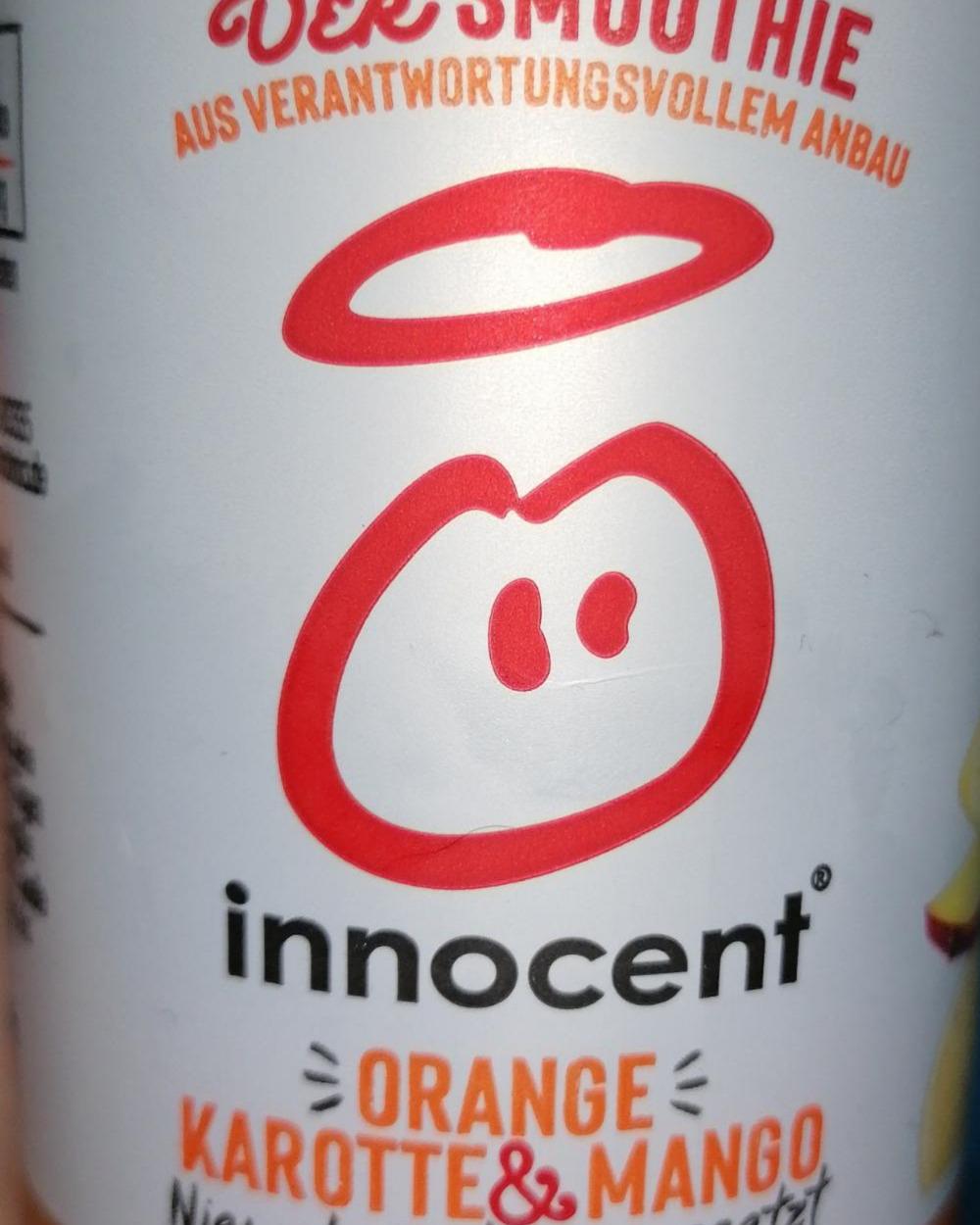 Zdjęcia - Der Smoothie orange karotten mango Innocent