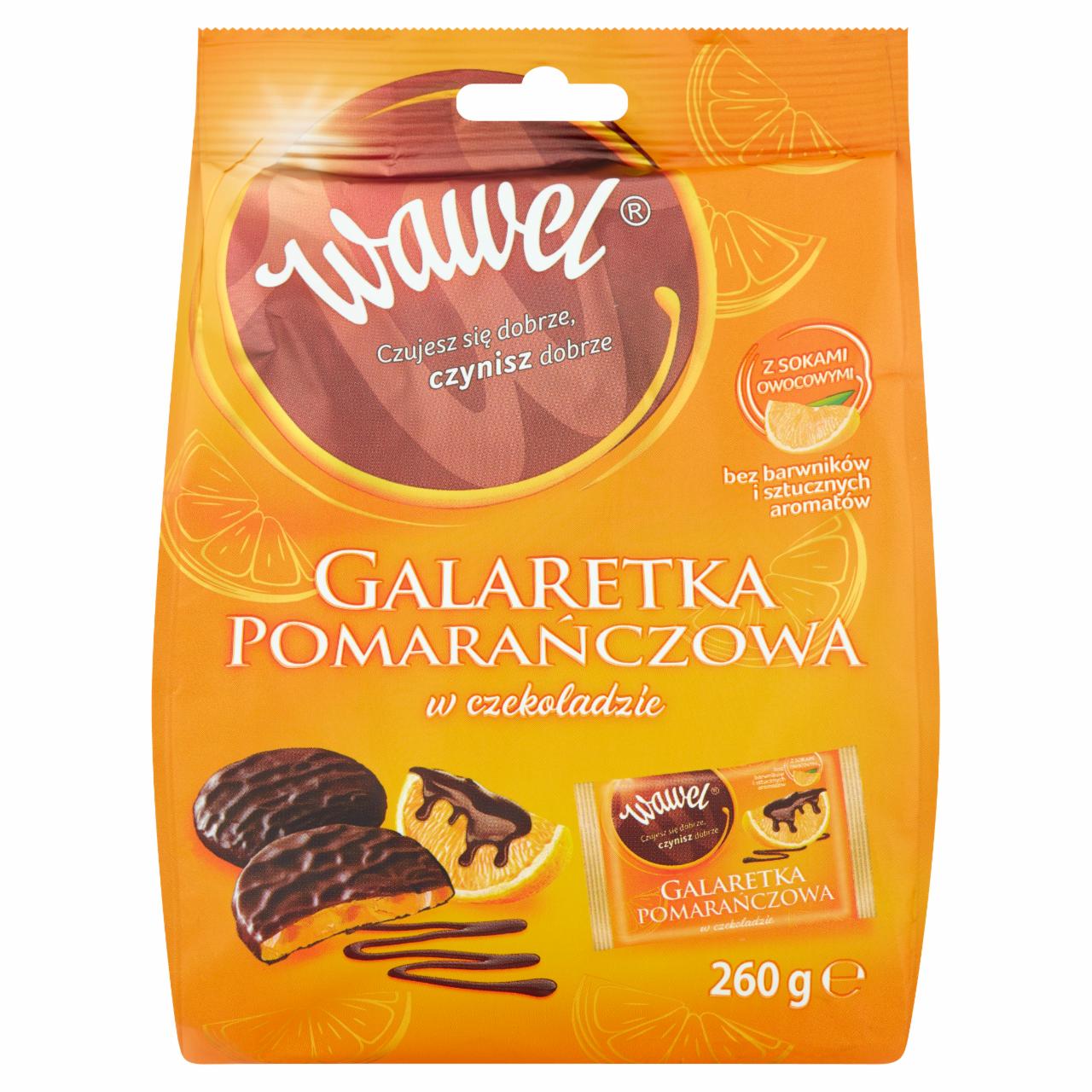 Zdjęcia - Wawel Galaretka pomarańczowa w czekoladzie 260 g