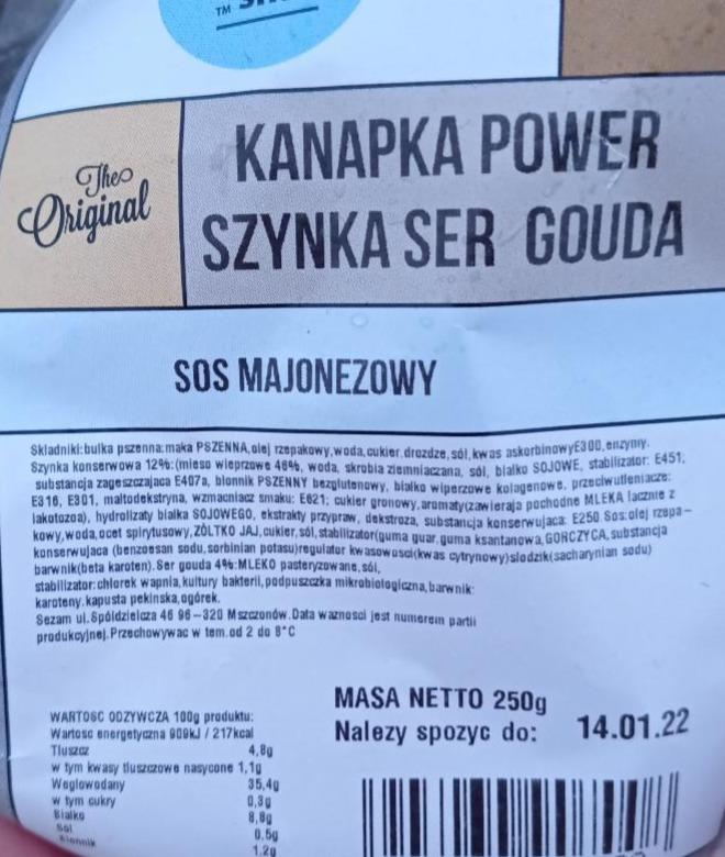 Zdjęcia - kanapka power szynka ser gouda sos majenozowy the original