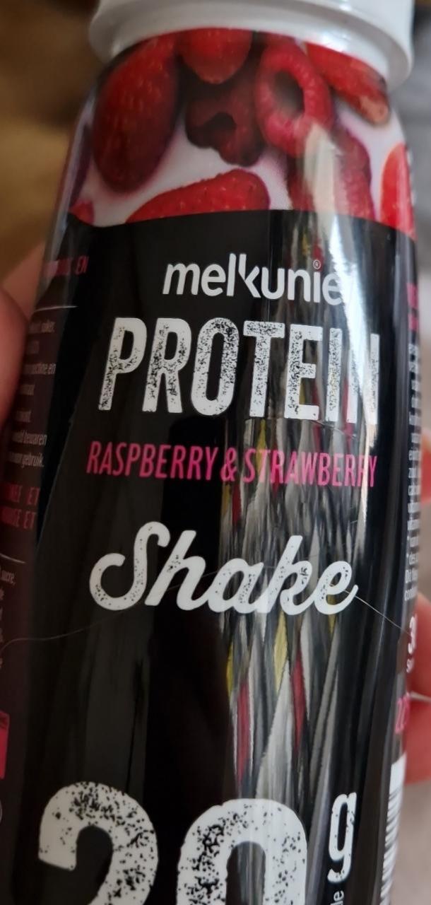 Zdjęcia - Protein shake raspberry strawberry Melkunie