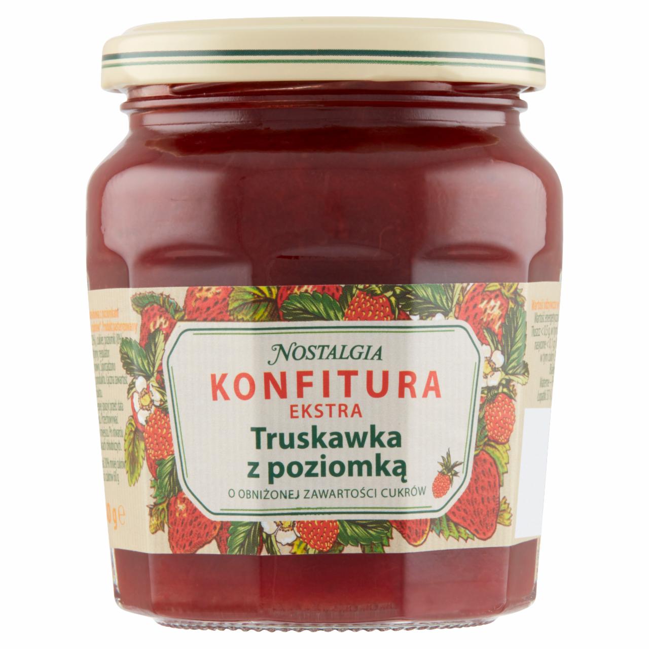 Zdjęcia - Nostalgia Konfitura ekstra truskawka z poziomką 240 g