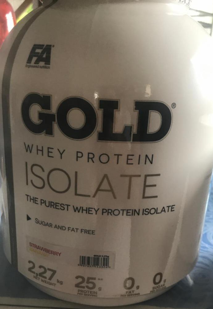 Zdjęcia - Gold whey protein isolate strawberry Fa performance line