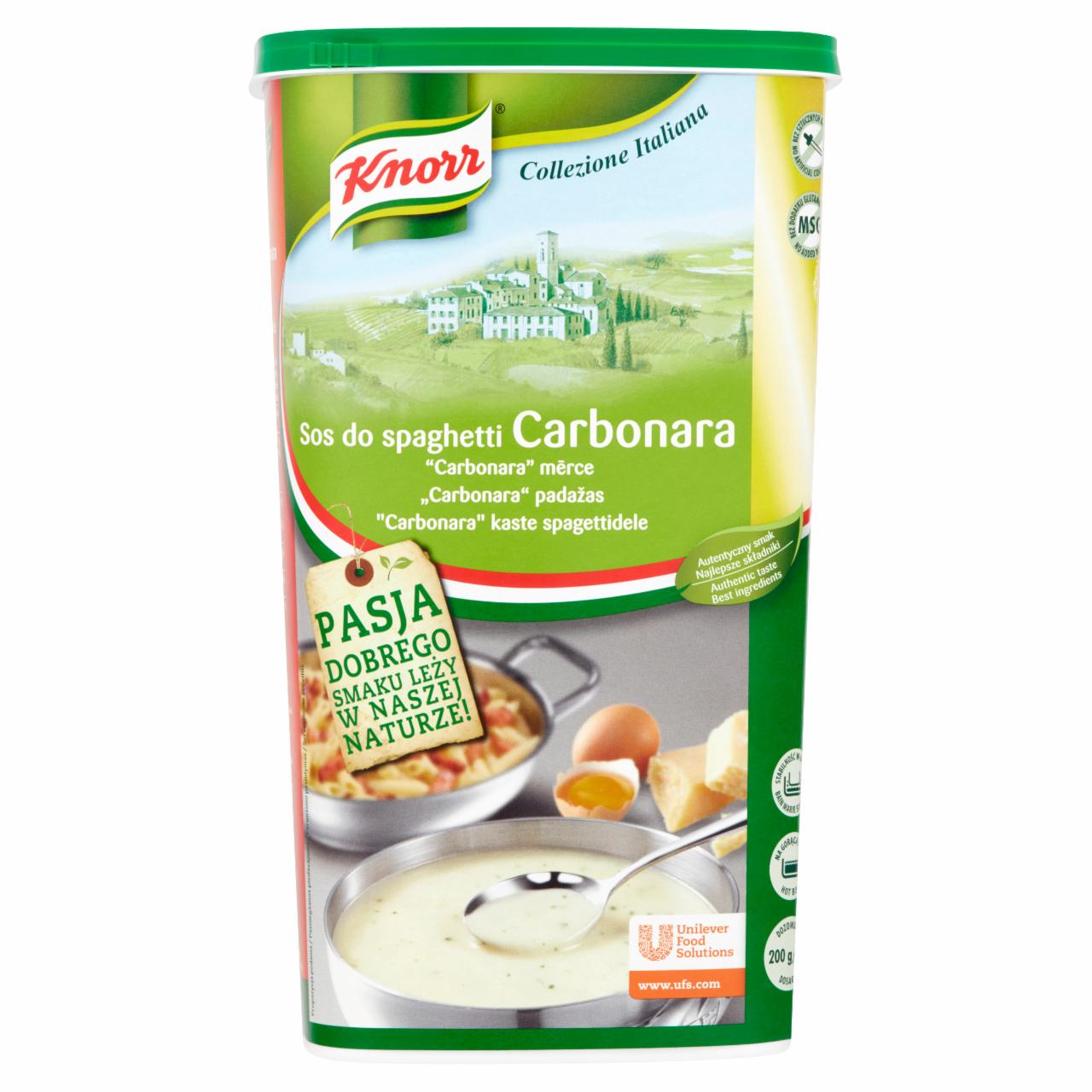 Zdjęcia - Knorr Sos do spaghetti Carbonara 1 kg