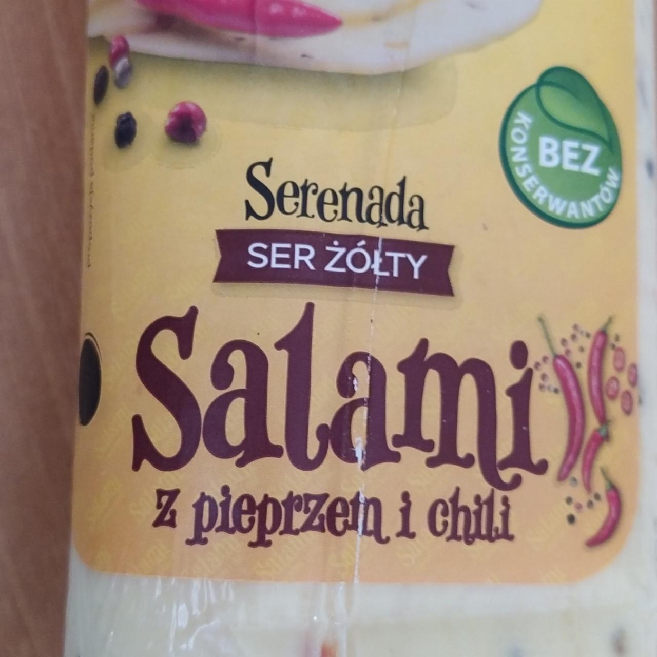 Zdjęcia - Ser żółty Salami z pieprzem i chili Serenada