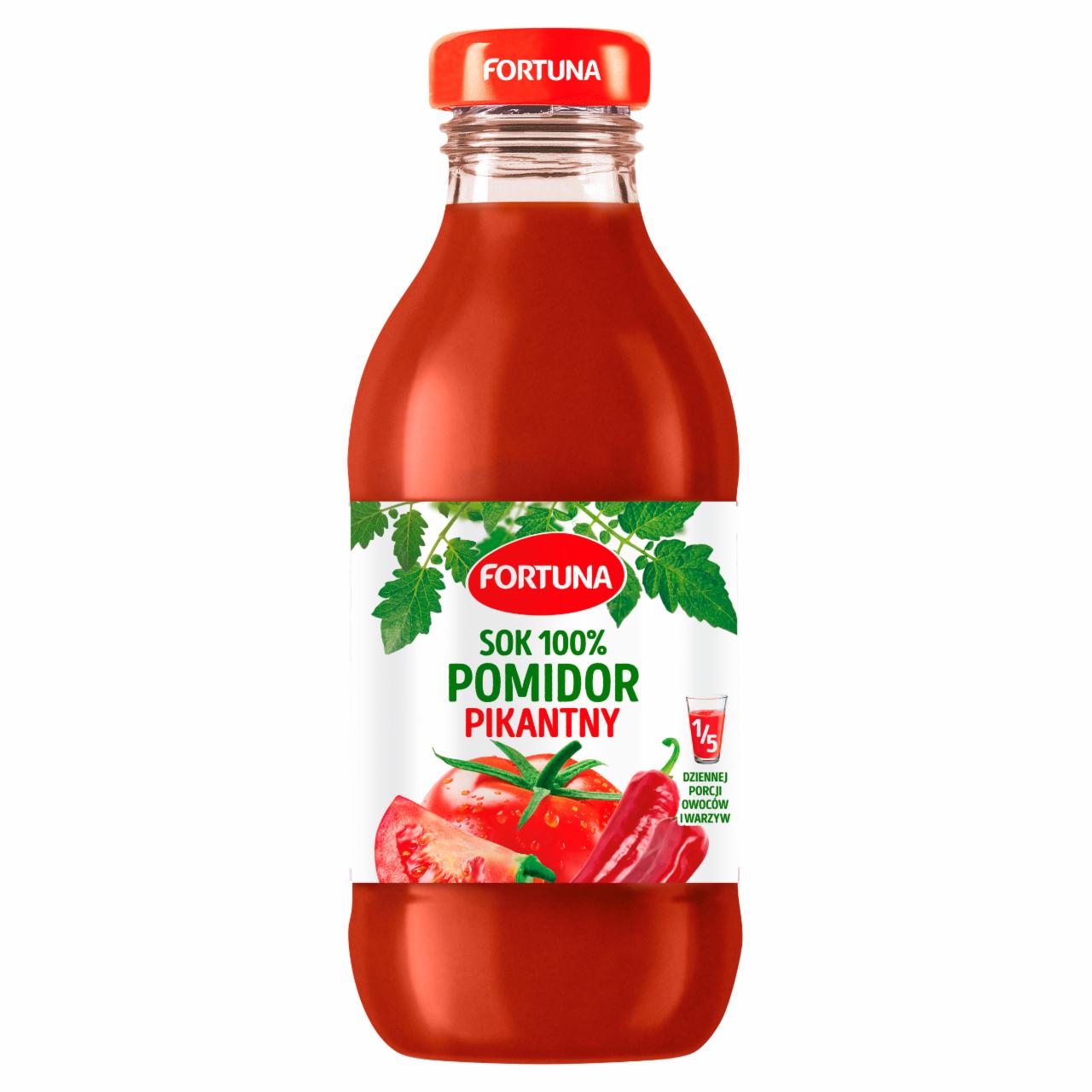 Zdjęcia - Fortuna Sok 100% pomidor pikantny 300 ml