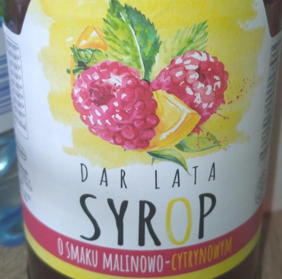 Zdjęcia - syrop o smaku malinowo cytrynowym dar lata
