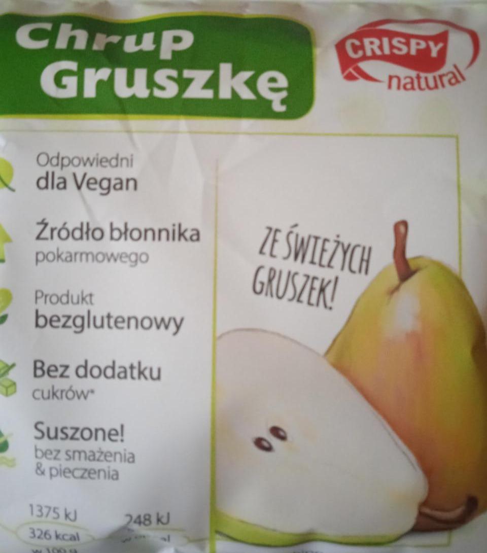 Zdjęcia - Crispy Natural Suszone plastry gruszek 18 g