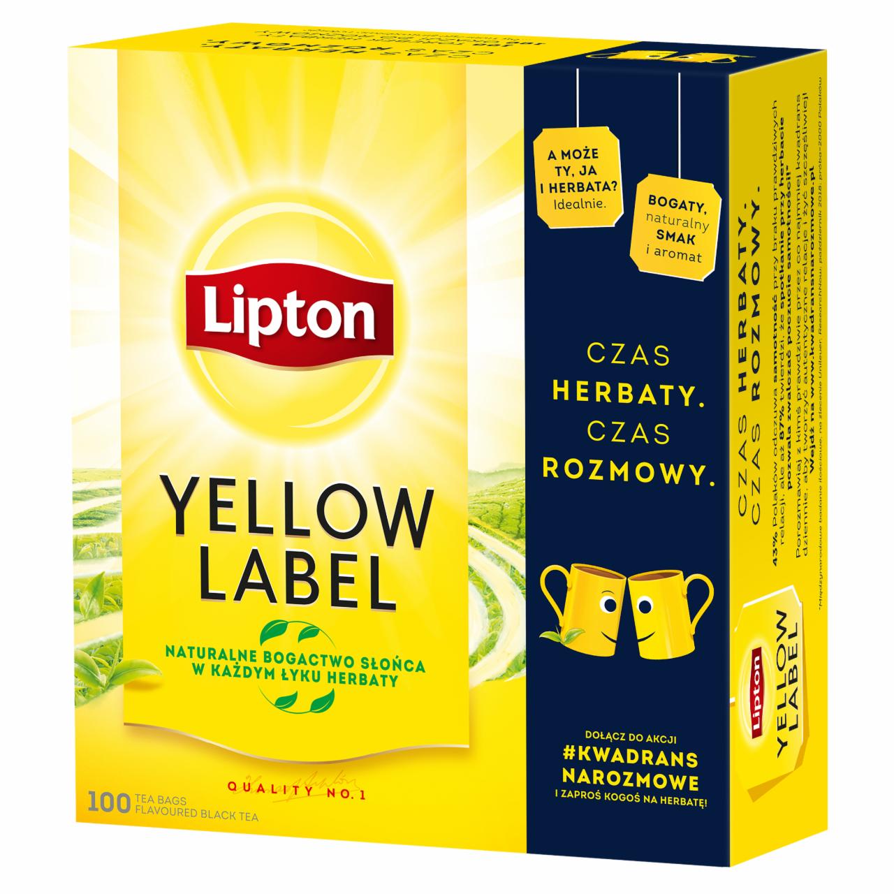 Zdjęcia - Lipton Yellow Label Herbata czarna 200 g (100 torebek)