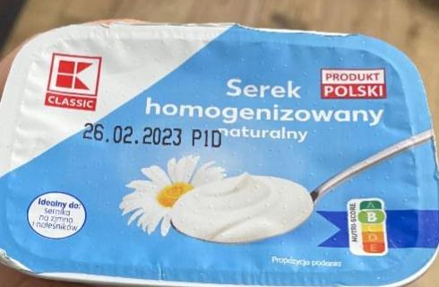 Zdjęcia - Serek homogenizowany Naturalny K-Classic