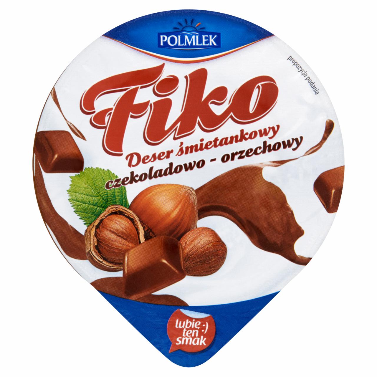 Zdjęcia - Polmlek Fiko Deser śmietankowy czekoladowo-orzechowy 120 g