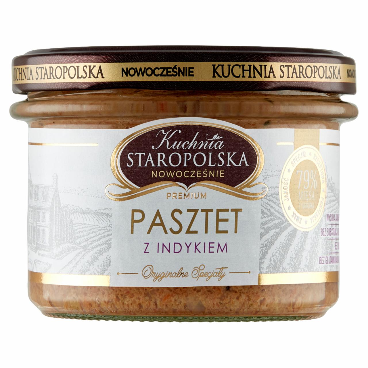 Zdjęcia - Kuchnia Staropolska Premium Pasztet z indykiem 160 g