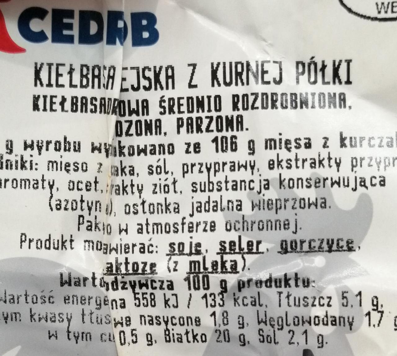 Zdjęcia - Kiełbasa wiejska z kurnej półki Cedrob