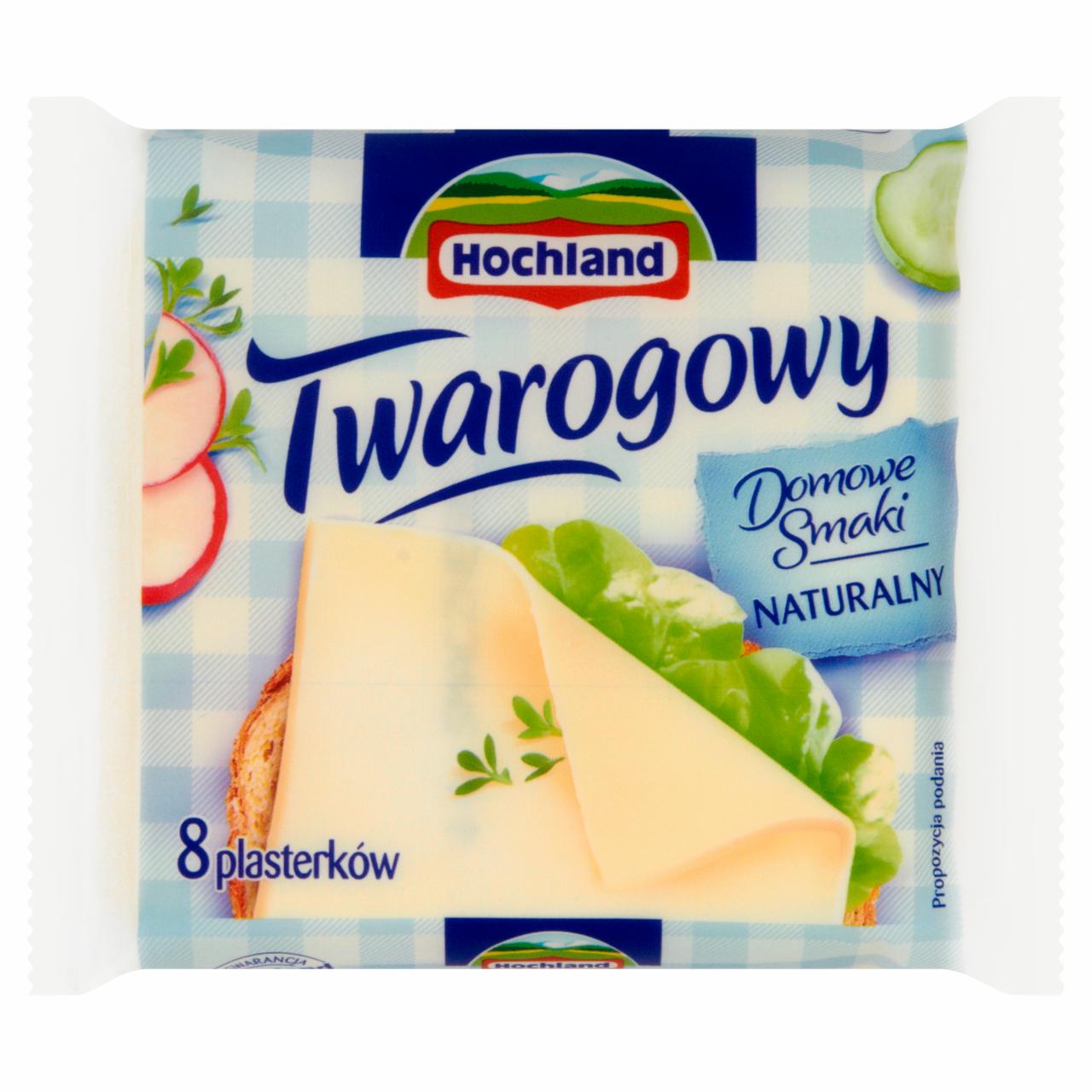 Zdjęcia - Hochland Twarogowy naturalny Ser 150 g (8 plasterków)