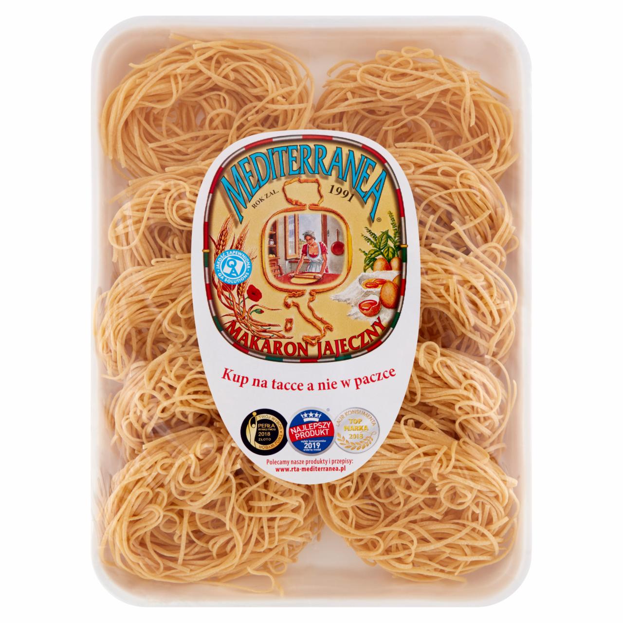 Zdjęcia - Mediterranea Makaron jajeczny 102 wstążka wąska 500 g