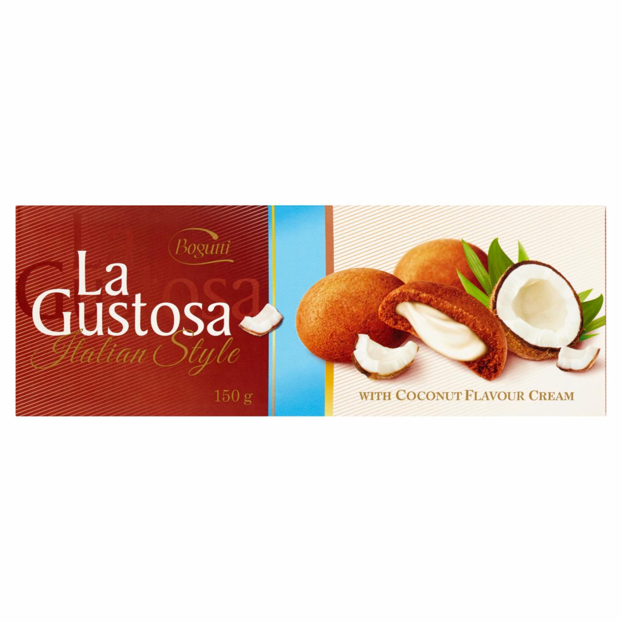 Zdjęcia - Bogutti La Gustosa Kruche ciasteczka z kremem o smaku kokosowym 150 g