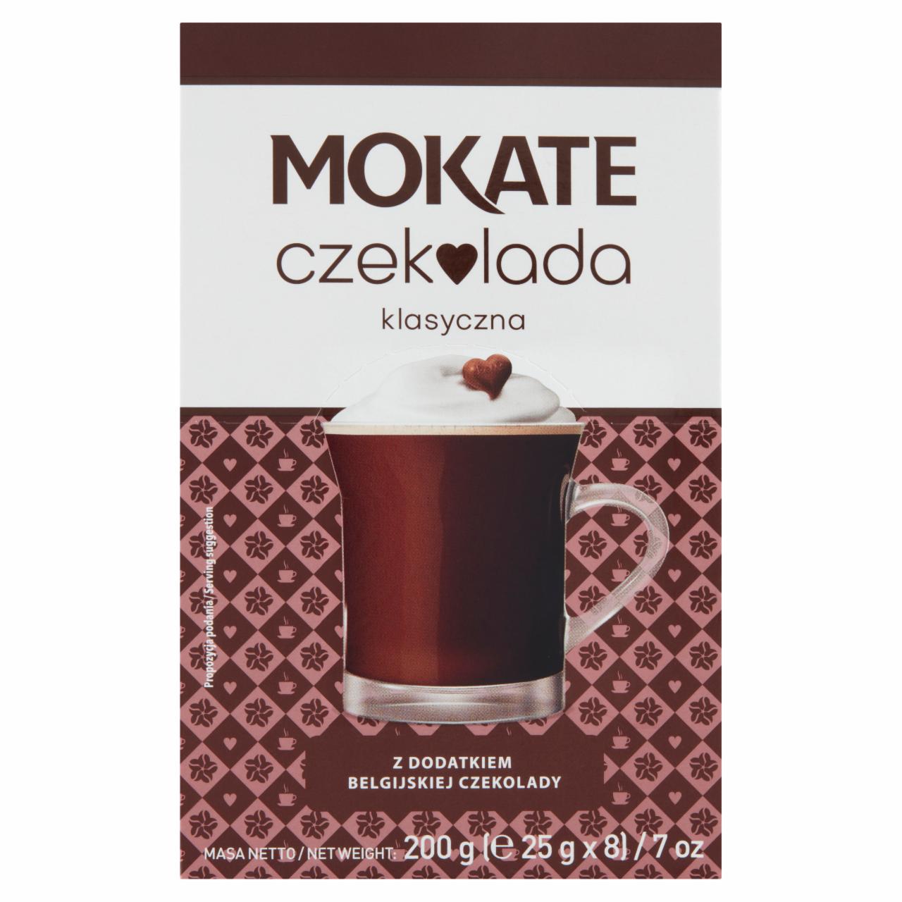 Zdjęcia - Mokate Czekolada klasyczna z dodatkiem belgijskiej czekolady 200 g (8 x 25 g)
