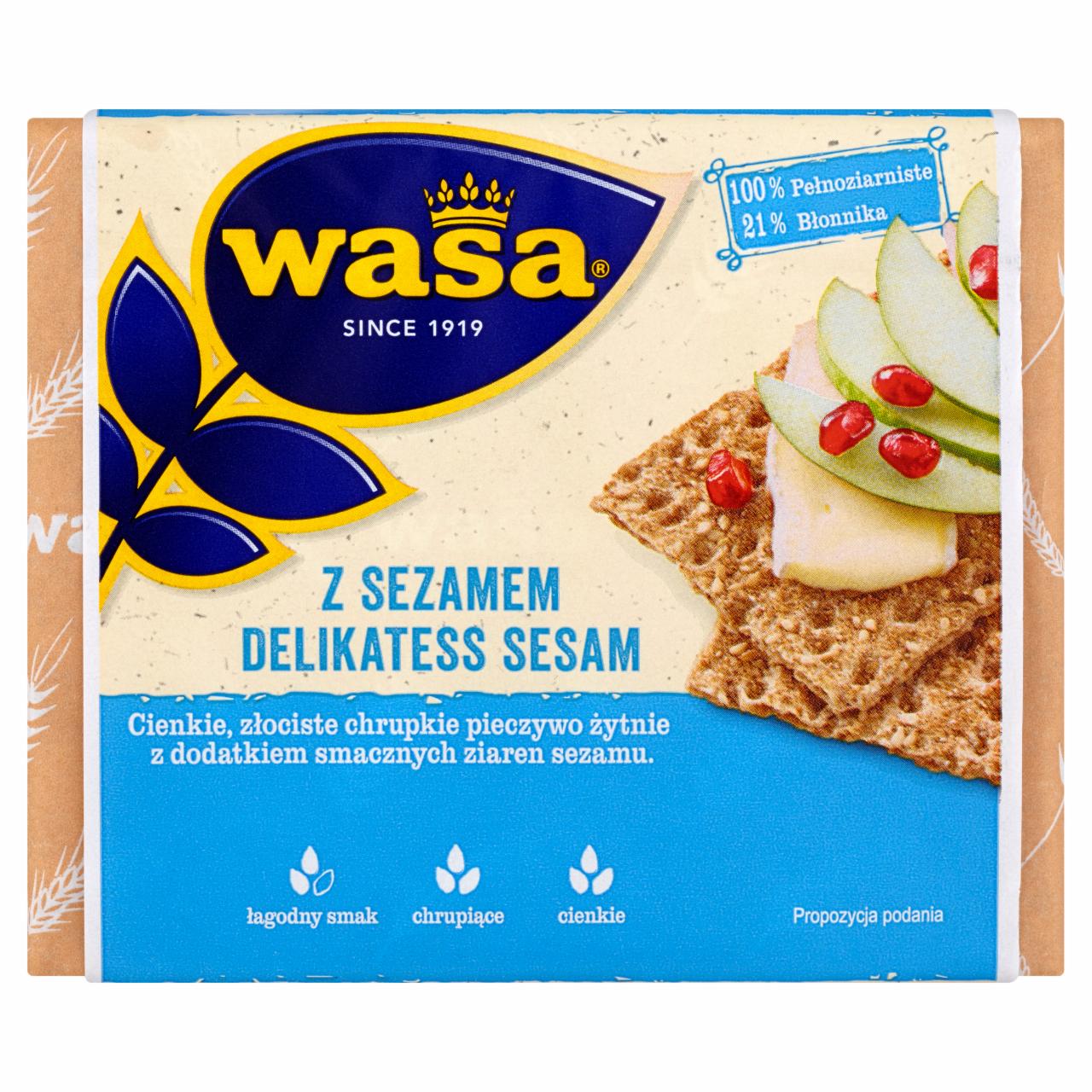 Zdjęcia - Wasa Pieczywo chrupkie z sezamem 220 g