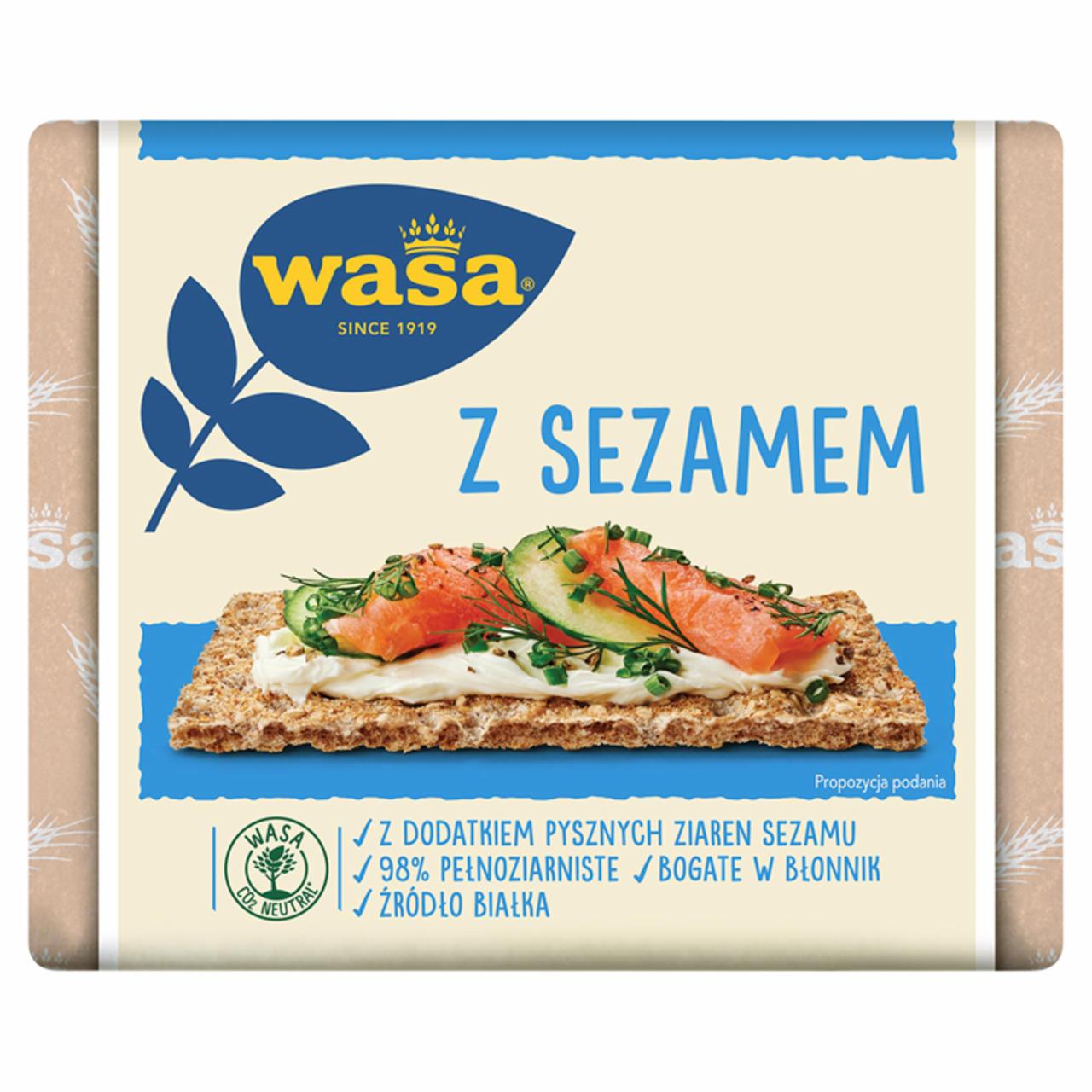 Zdjęcia - Wasa Pieczywo chrupkie z sezamem 220 g