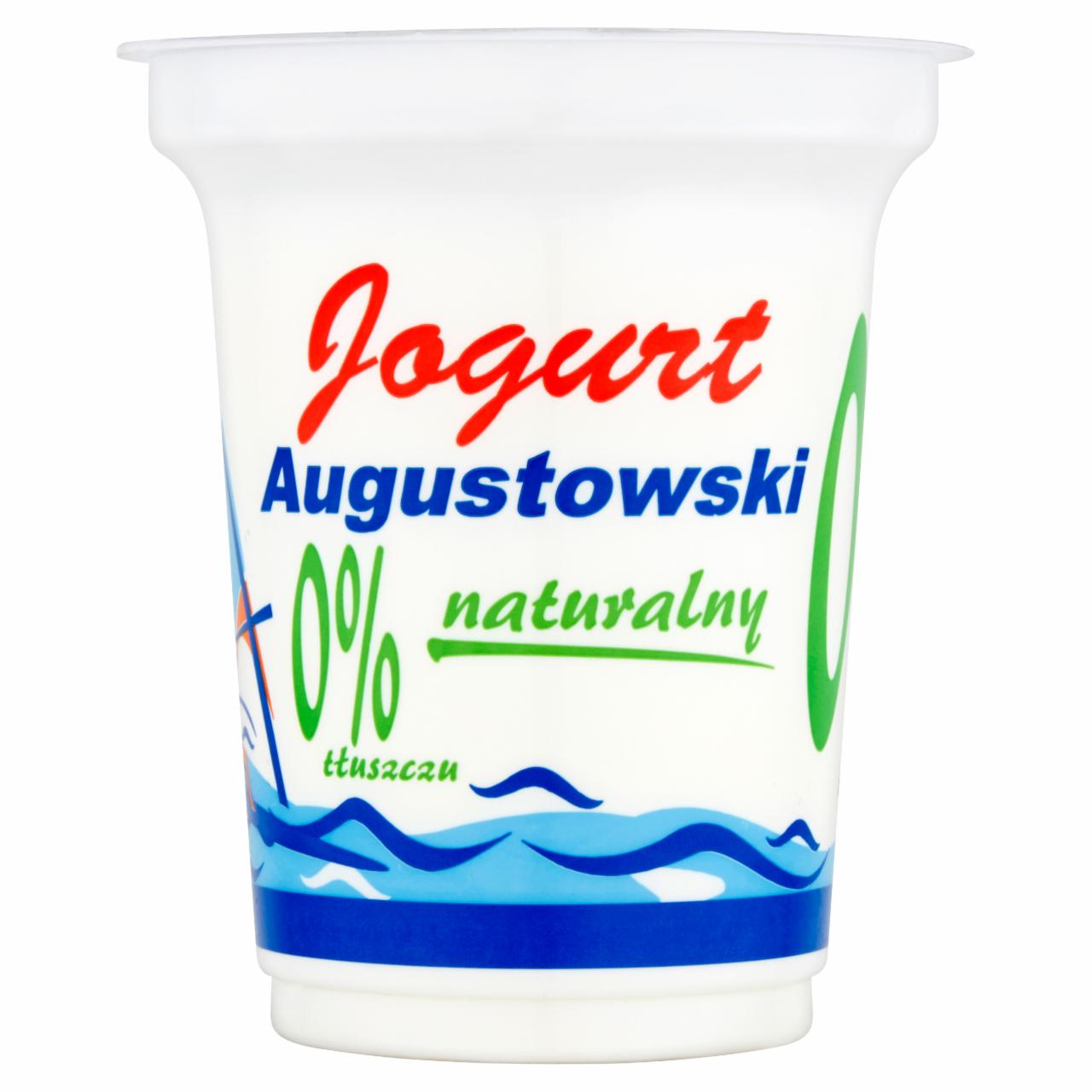 Zdjęcia - Mlekpol Jogurt Augustowski naturalny 0% tłuszczu 350 g