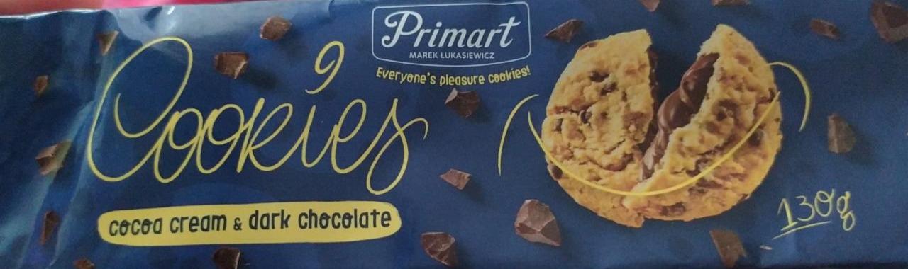 Zdjęcia - Primart Cookies cocoa cream dark chocolate