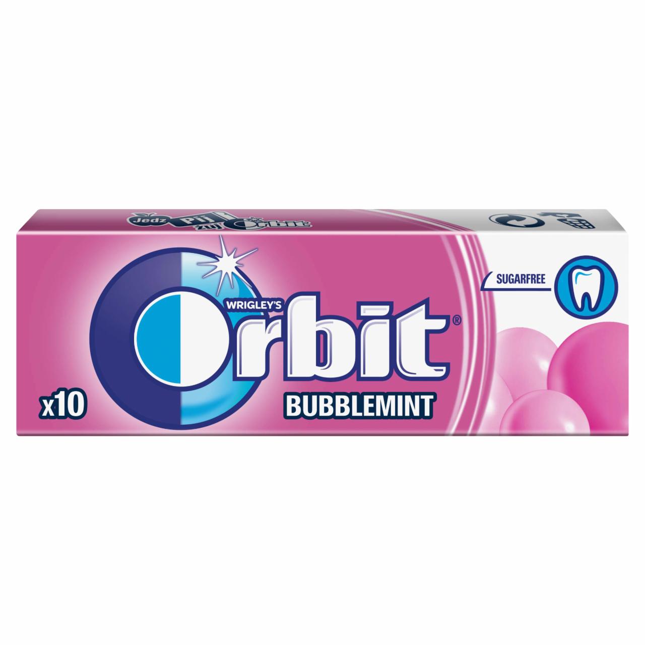 Zdjęcia - Orbit Bubblemint Guma do żucia bez cukru 14 g (10 sztuk)