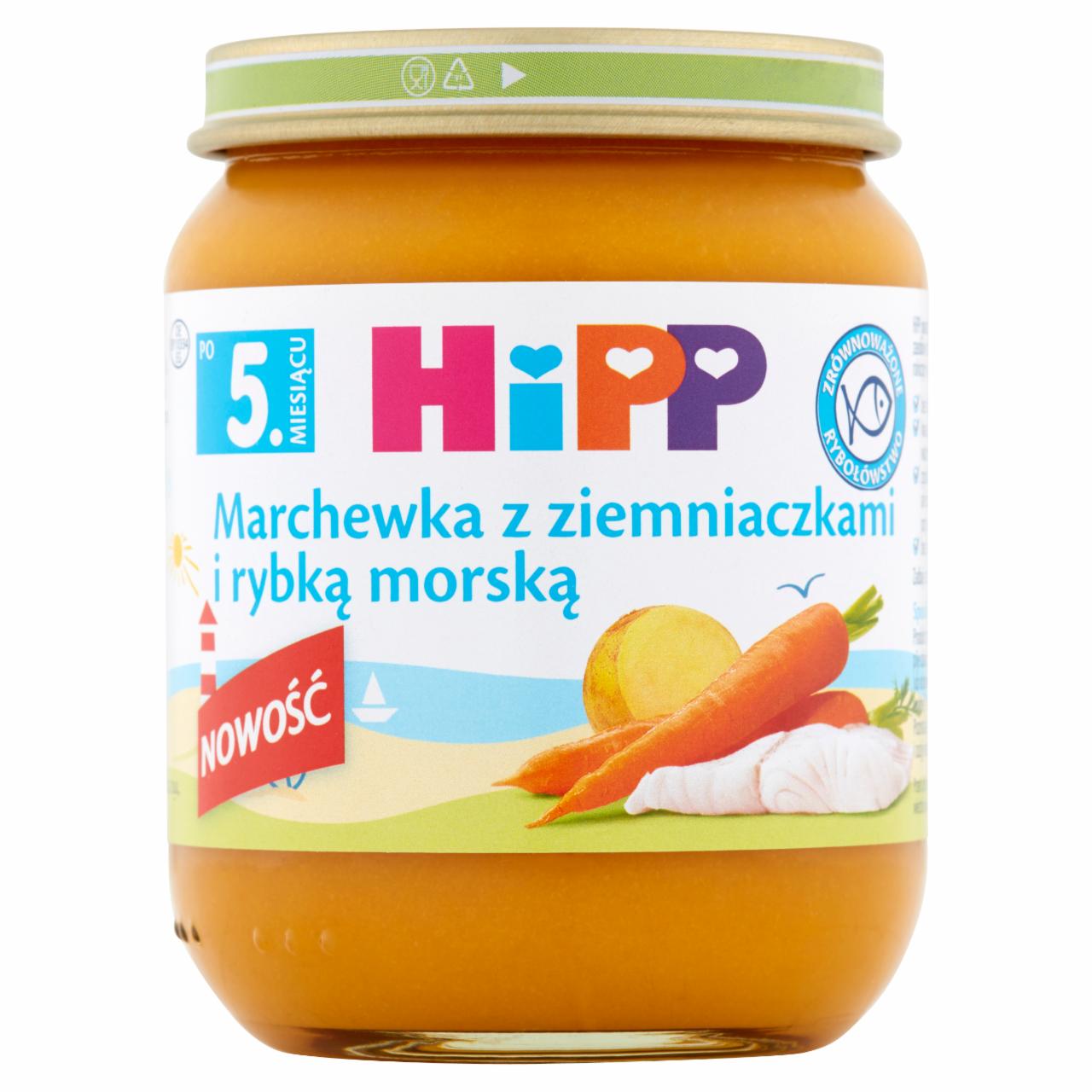 Zdjęcia - HiPP BIO Marchewka z ziemniaczkami i rybką morską po 5. miesiącu 125 g