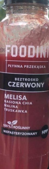 Zdjęcia - Beztrosko czerwony melisa nasiona chia malina truskawka foodini