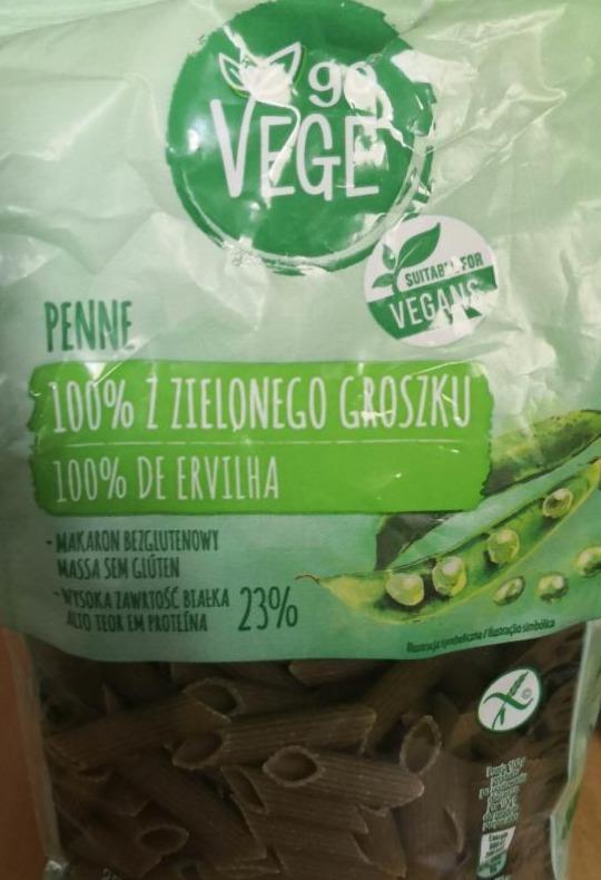 Zdjęcia - Penne 100% zielonego groszku Go Vege