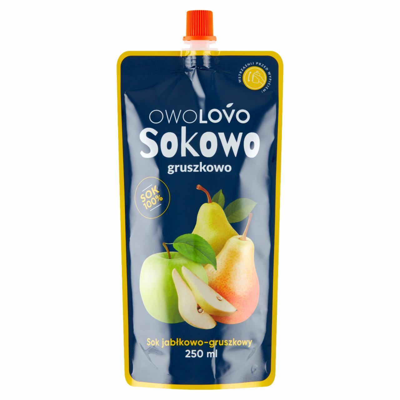 Zdjęcia - OWOLOVO Sokowo gruszkowo Sok jabłkowo-gruszkowy 250 ml