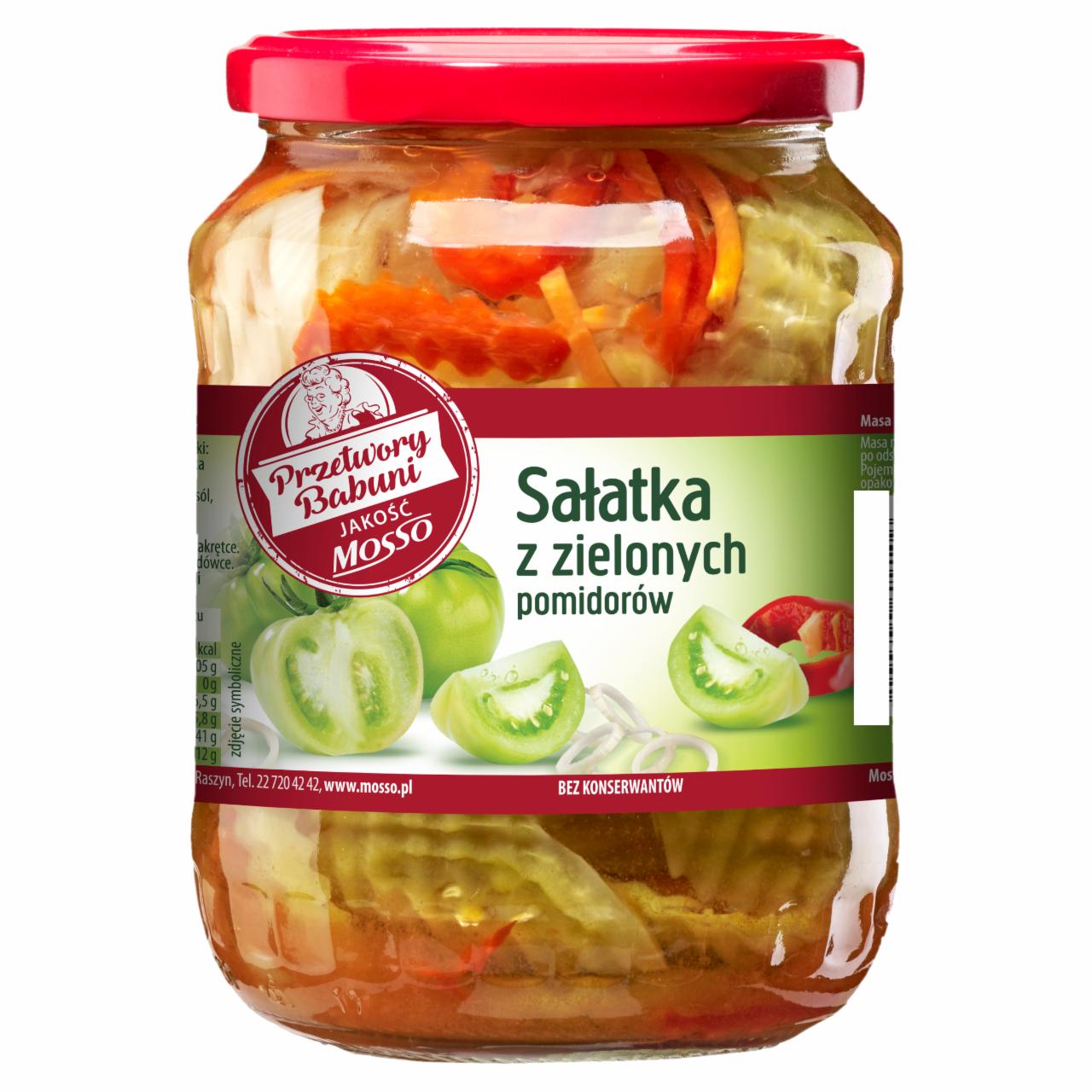 Zdjęcia - Mosso Sałatka z zielonych pomidorów 640 g