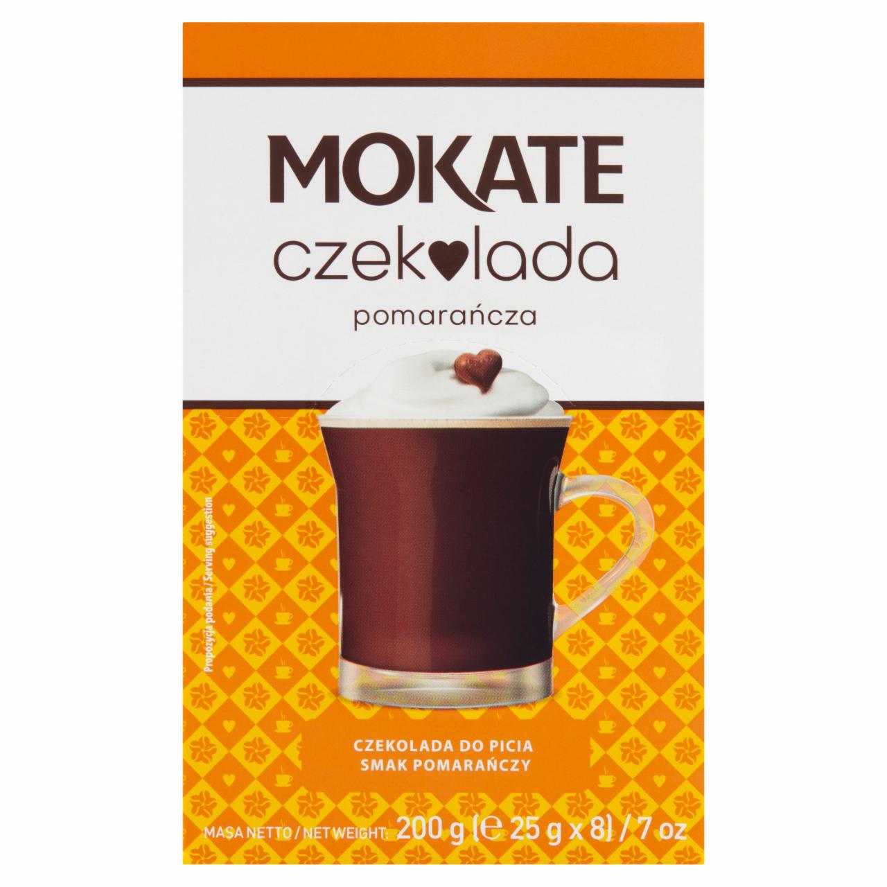 Zdjęcia - Mokate Czekolada do picia smak pomarańczy 200 g (8 x 25 g)