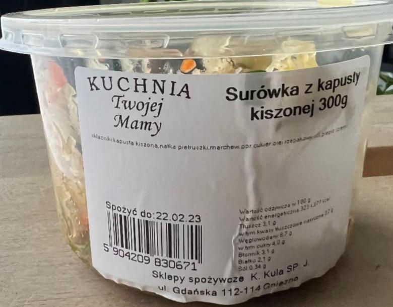 Zdjęcia - Surówka z kiszonej kapusty Kuchnia Twojej Mamy