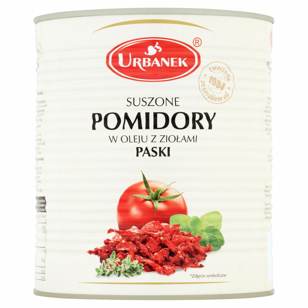 Zdjęcia - Urbanek Pomidory suszone w oleju z ziołami paski 2,9 kg