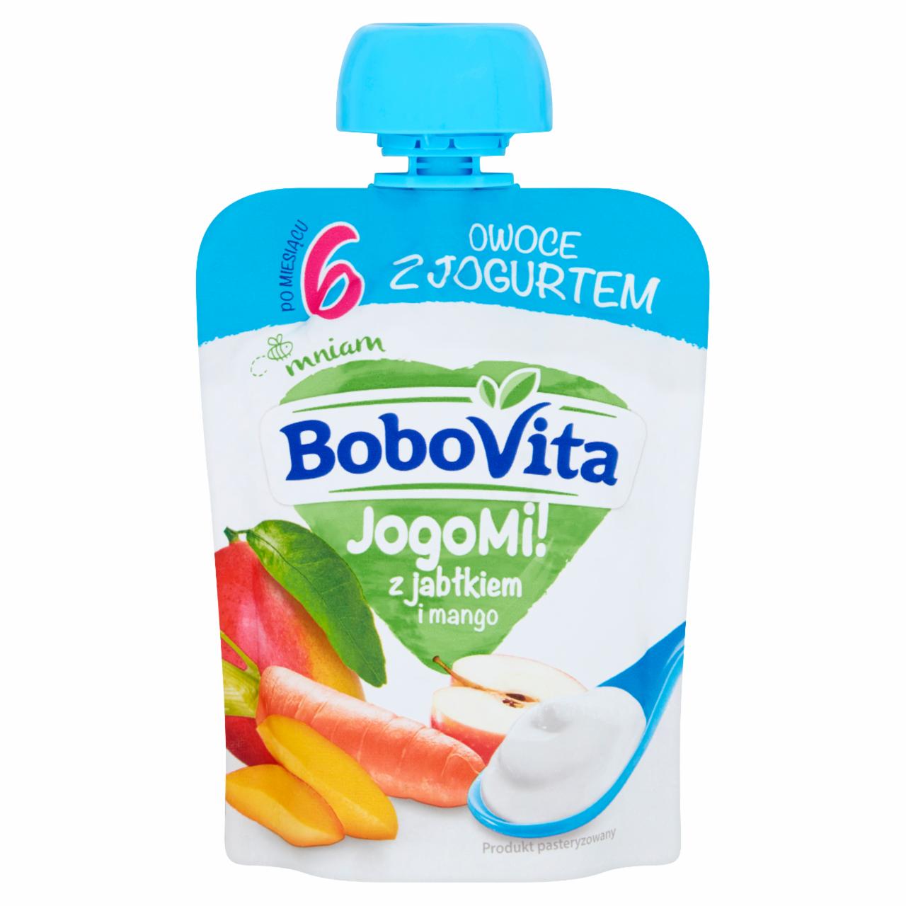 Zdjęcia - BoboVita JogoMi! Owoce z jogurtem z jabłkiem i mango po 6 miesiącu 80 g