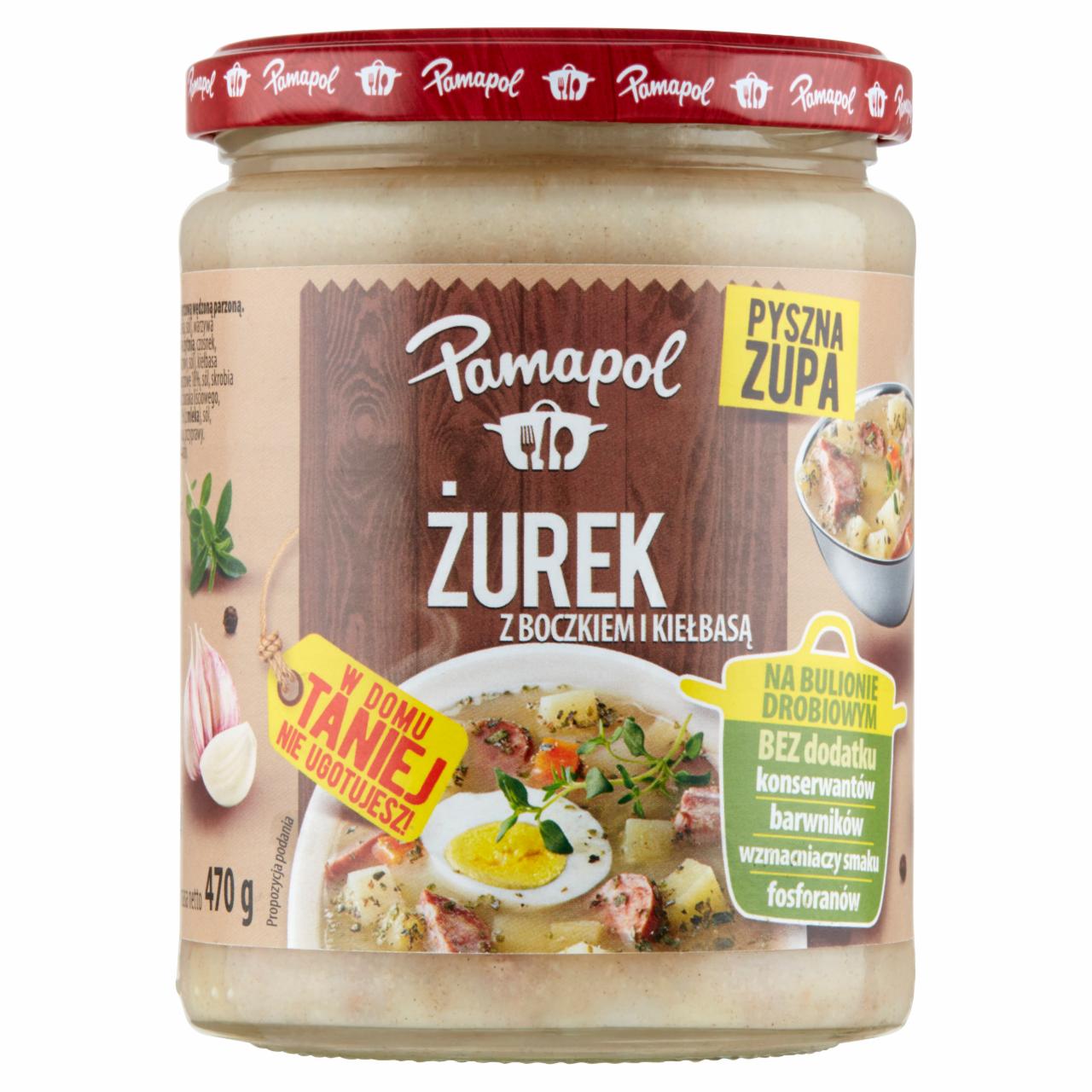 Zdjęcia - Pamapol Żurek z boczkiem i kiełbasą 470 g